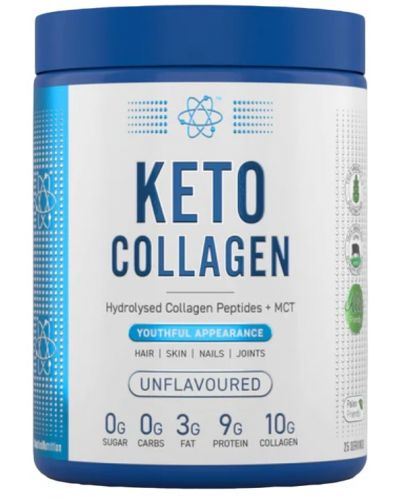 Keto Collagen, неовкусен, 325 g, Applied Nutrition - 1