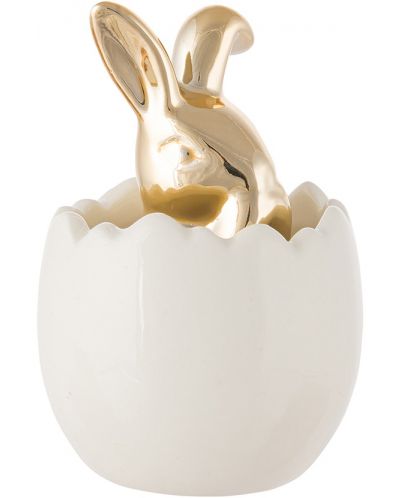 Керамична декорация ADS - Заек в яйце, 8 cm - 1