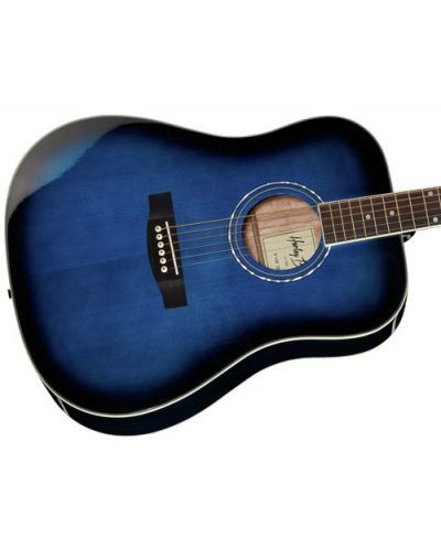 Акустична китара Harley Benton - D-120TB, синя/черна - 4
