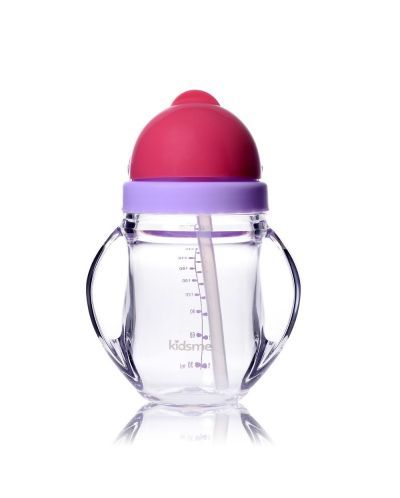 Kidsme Чаша със сламка Tritam 9м+ 240мл. - Лавандула