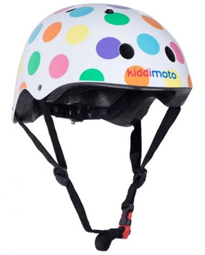 Детска вело каска Kiddimoto - Пастелни точки, M - 1