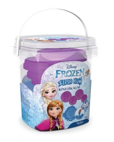Пясък за игра кофа Red Castle - Замръзналото кралство, син, 350 g