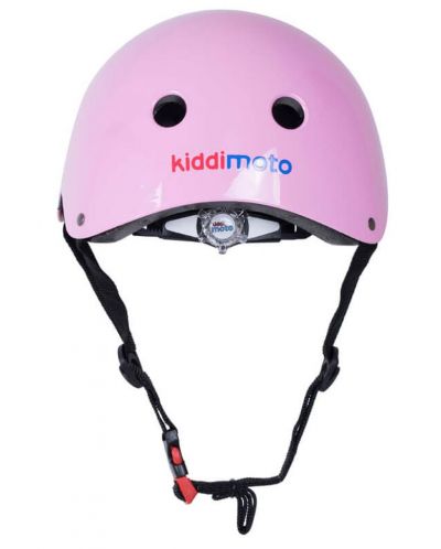 Детска вело каска Kiddimoto - Мото очила, розова, M - 3