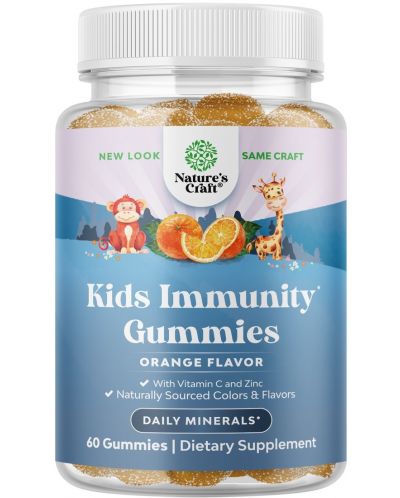 Kids Immunity Gummies, 60 желирани таблетки, Nature's Craft - 1