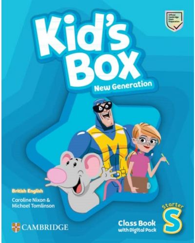 Kid's Box New Generation Starter Class Book with Digital Pack British English / Английски език - ниво Starter: Учебник с код - 1