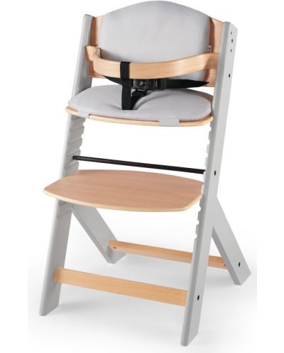 Столче за хранене KinderKraft - Enock, сиво, с възглавница - 3