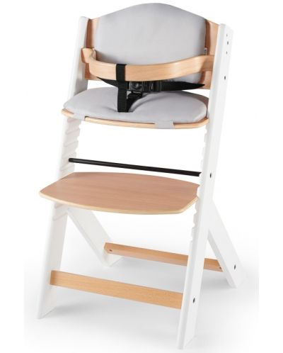 Столче за хранене KinderKraft - Enock, бяло, с възглавница - 3