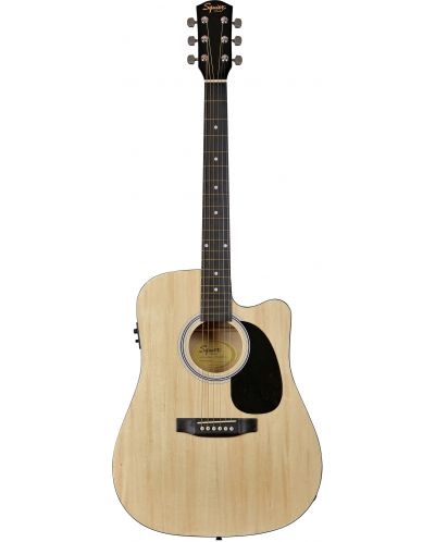 Електро-акустична китара Fender - Squier SA-105CE, бежова - 1