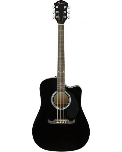 Електро-акустична китара Fender - FA-125CE, черна - 1