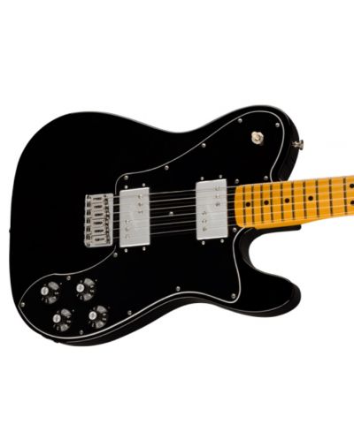 Електрическа китара Fender - Am Vintage II 1975 Telecaster Deluxe, черна - 2