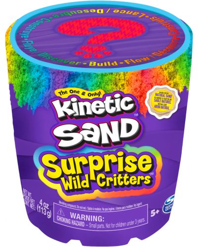 Кинетичен пясък Kinetic Sand Wild Critters - С изненада, асортимент - 1