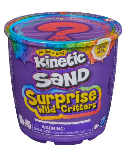 Кинетичен пясък Kinetic Sand Wild Critters - С изненада, червен - 1