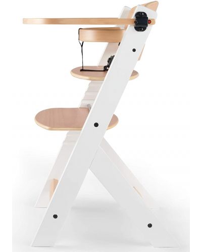 Столче за хранене KinderKraft - Enock, дървено/бели крака - 3