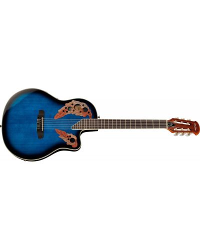 Електро-акустична китара Harley Benton - HBO-850, синя/черна - 2