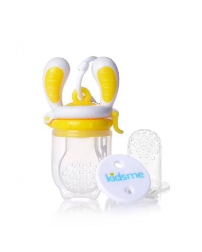 Kidsme Биберон за храна 4м+ - Жълт - Лимитирана серия