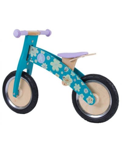 Дървено колело за баланс Kiddimoto - Цветчета - 7