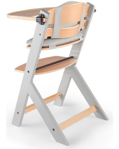 Столче за хранене KinderKraft - Enock, сиво, с възглавница - 6