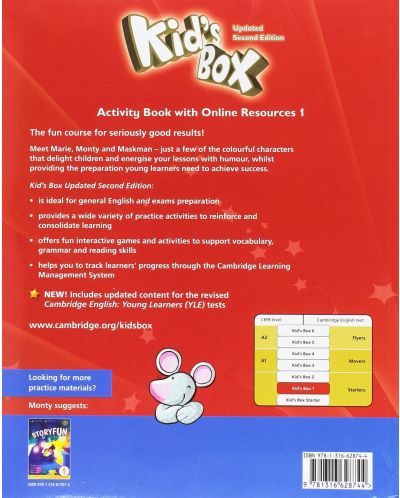 Kid's Box 1. Updated Second edition Activity Book with Online Resources - Английски език - ниво Pre-A1 (Учебна тетрадка) - 2