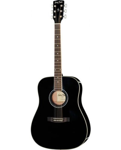 Акустична китара Harley Benton - D-120LH BK, черна - 1