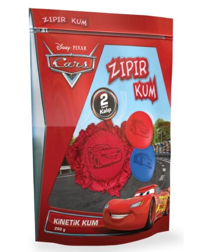 Пясък за игра Red Castle - Колите 3, червен цвят (250 g)