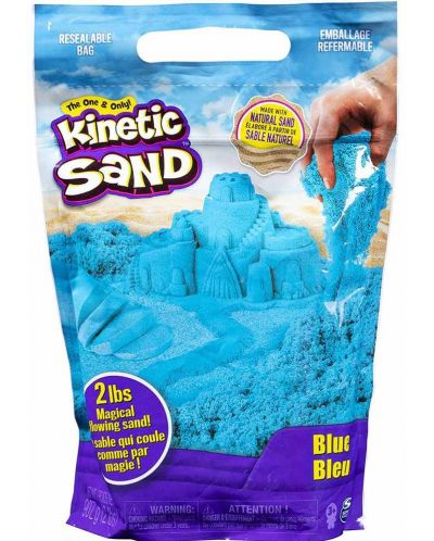 Кинетичен пясък Kinetic Sand - Син, 907 g - 1