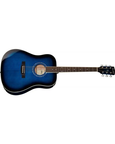 Акустична китара Harley Benton - D-120TB, синя/черна - 2