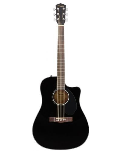 Акустична китара Fender - CD-60SCE Solid Top, черна - 1