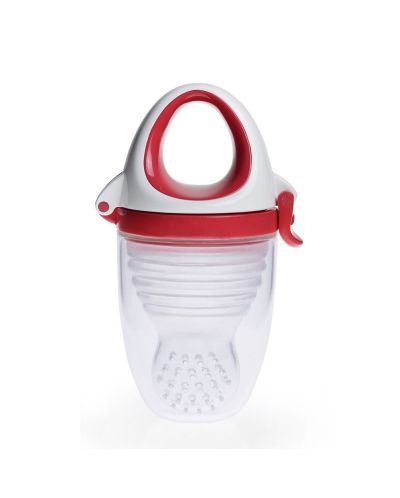 Биберон за храна Kidsme - Plus, XL, червен