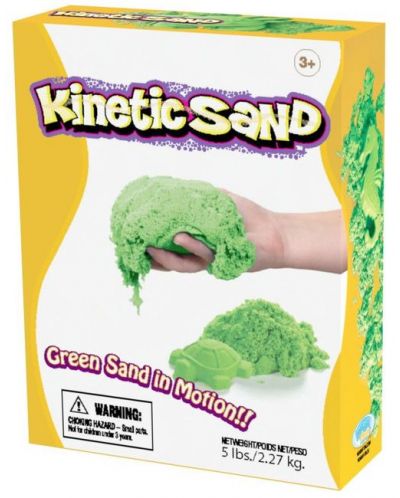 Кинетичен пясък Relevant Play - Зелен цвят, 2.27 kg - 1