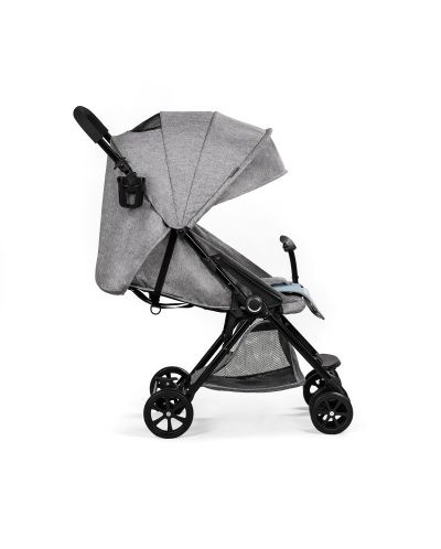 Бебешка количка KinderKraft Lite - Сива - 3