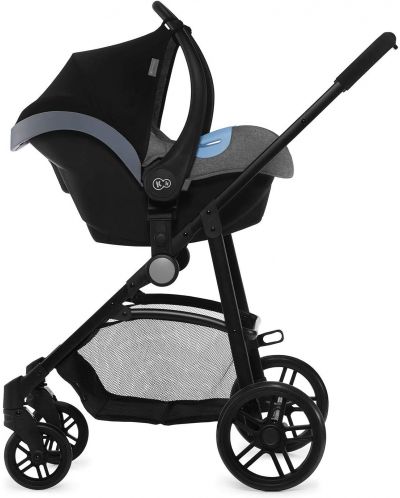 Бебешка количка 3 в 1 KinderKraft Juli - С кош и кошница, сива - 9