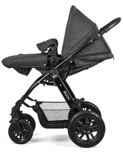Бебешка количка KinderKraft MOOV - Черна - 3
