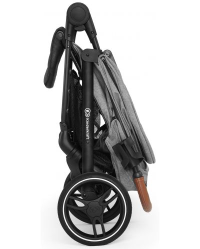 Бебешка количка KinderKraft Grande 2020 - Със сив сенник - 8
