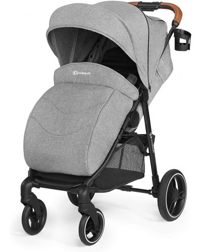 Бебешка количка KinderKraft Grande 2020 - Със сив сенник - 6