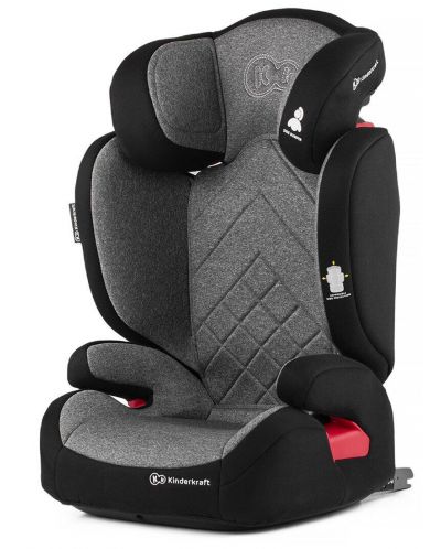 Столче за кола KinderKraft Xpand - Сиво, с Isofix, 15-36 kg - 1