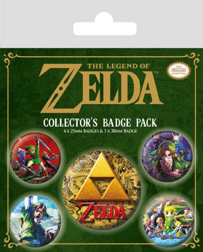 Комплект значки Pyramid - The Legend Of Zelda:  Classics - 1