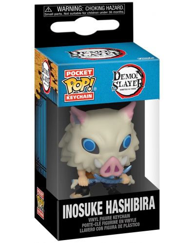 Ключодържател Funko Pocket POP! Animation: Demon Slayer - Inosuke Hashibira (With Swords) - 2