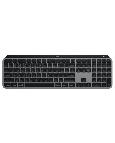 Клавиатура Logitech - MX Keys S for Mac USINTL, безжична, Space Gray - 1