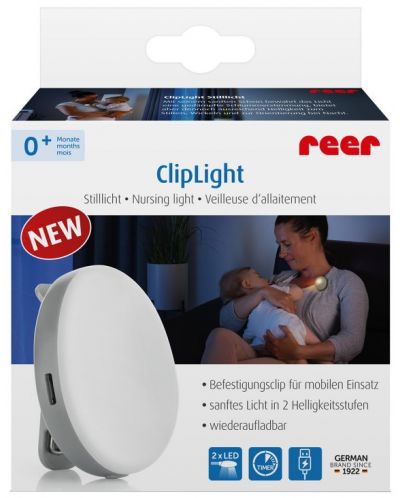Клипс лампа Reer - ClipLight, бяла - 4