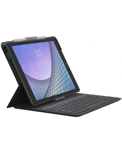 Клавиатура ZAGG - Messenger Folio 2, Apple-iPad 10.2/10.5, сива - 3