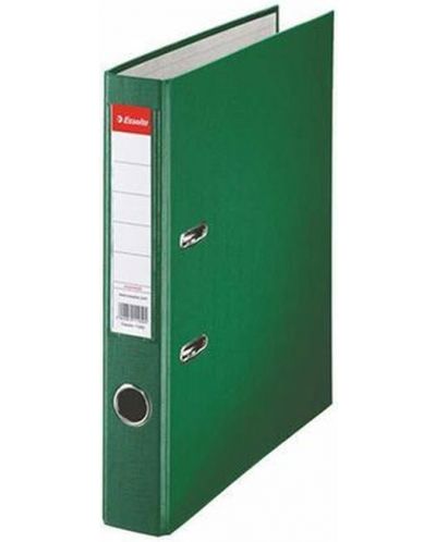 Класьор Esselte Eco - А4, 5 cm, PP, метален кант, сменяем етикет, зелен - 1