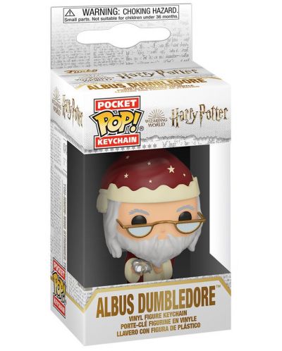 Ключодържател Funko Pocket POP! Movies: Harry Potter - Holiday Dumbledore - 2