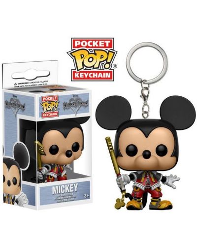 Ключодържател Funko Pocket Pop! Disney: Kingdom Hearts - Mickey, 4 cm - 2