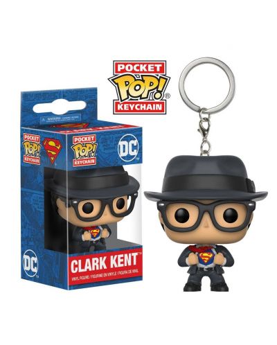 Ключодържател Funko Pocket Pop! DC Comics - Clark Kent, 4 cm - 2