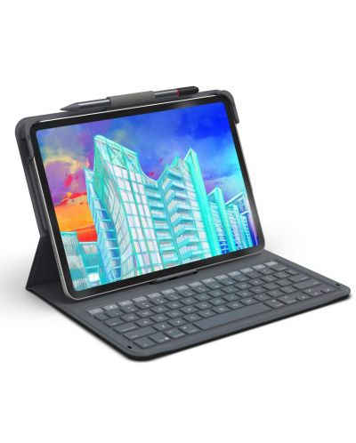 Клавиатура ZAGG - Messenger Folio 2, Apple-iPad 10.9 10th Gen, черна - 2