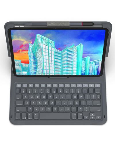 Клавиатура ZAGG - Messenger Folio 2, Apple-iPad 10.9 10th Gen, черна - 1