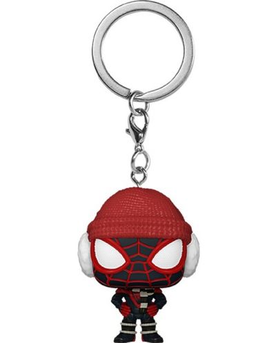 Ключодържател Funko Pocket POP! Marvel: Gamerverse - Spider-Man (Miles Morales) (Winter Suit) - 1