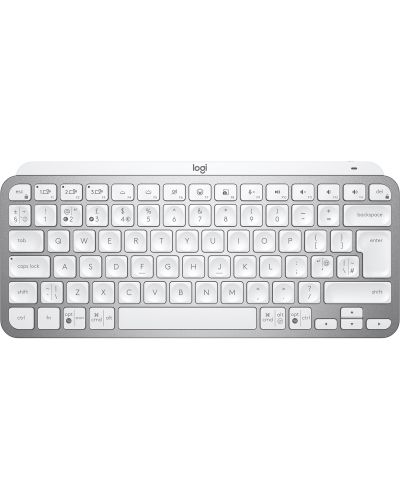 Клавиатура Logitech - MX Keys Mini, безжична, бяла - 1