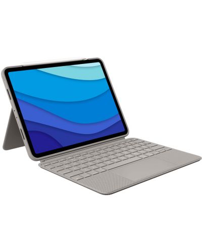 Клавиатура Logitech - Combo Touch, iPad Pro 11" 1st, 2nd, 3rd gen, Sand - 1