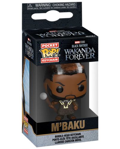 Ключодържател Funko Pocket POP! Marvel: Black Panther - M'Baku - 2